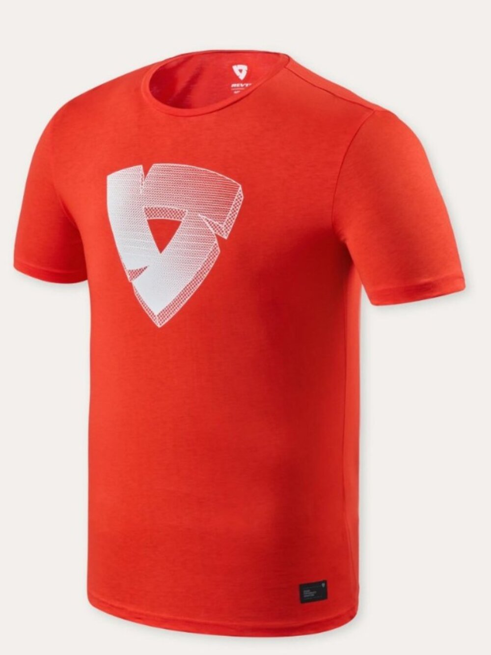 Rev'It Andy Mens Short Sleeve T-Shirt Red 3D Shield logo graphic Size XL No Tag